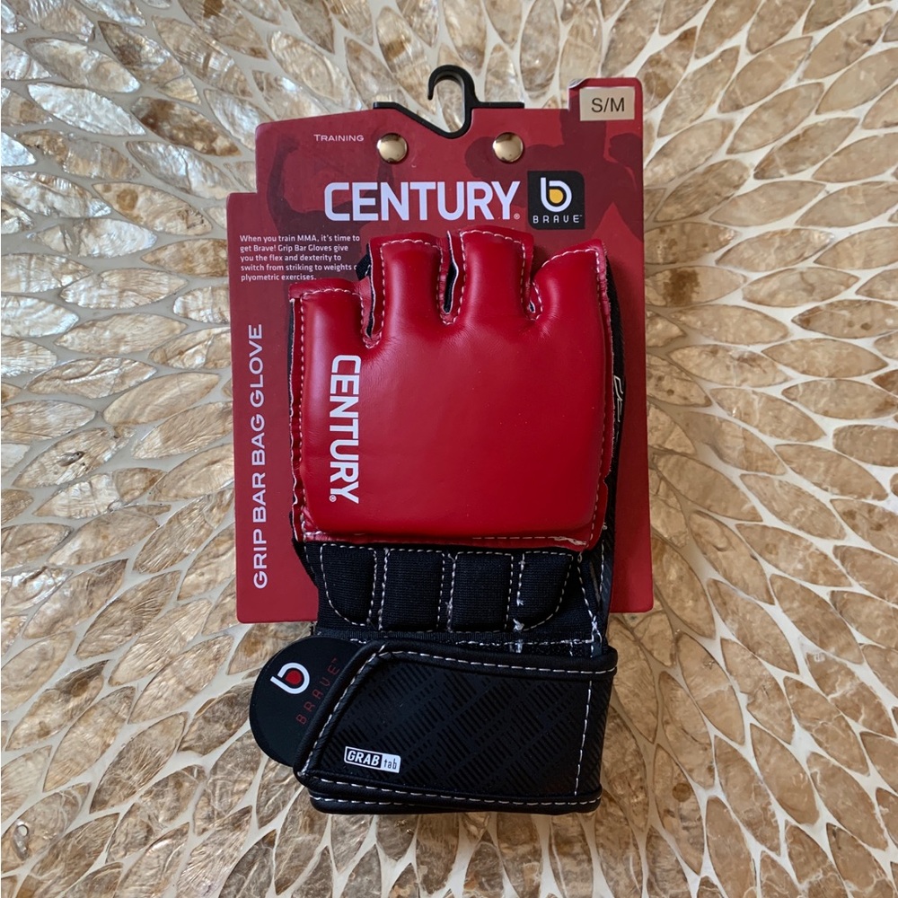 CENTURY Brave Grip Bar Bag Gloves Red Size Small / Medium MMA